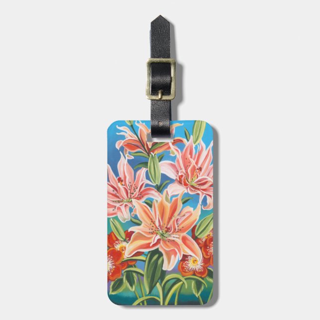 Bouquet in Border II Luggage Tag (Front Vertical)