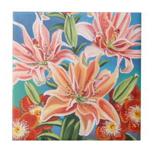 Bouquet in Border II Tile