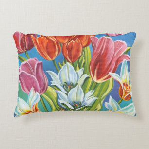 Bouquet in Border III Accent Pillow