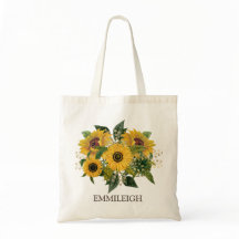 Bouquet Lovely Vintage Yellow Brown Sunflowers