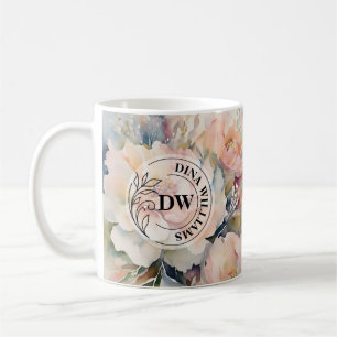Bouquet mariage Monogramme Mug