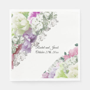 Bouquet multicolore de serviettes en papier Mariag