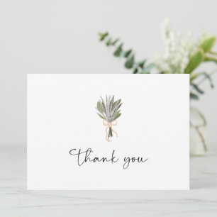 Bouquet nuptial floral Carte de remerciements cabo