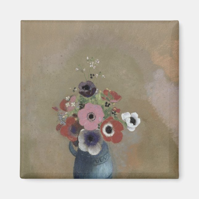 Bouquet of anemones magnet (Front)