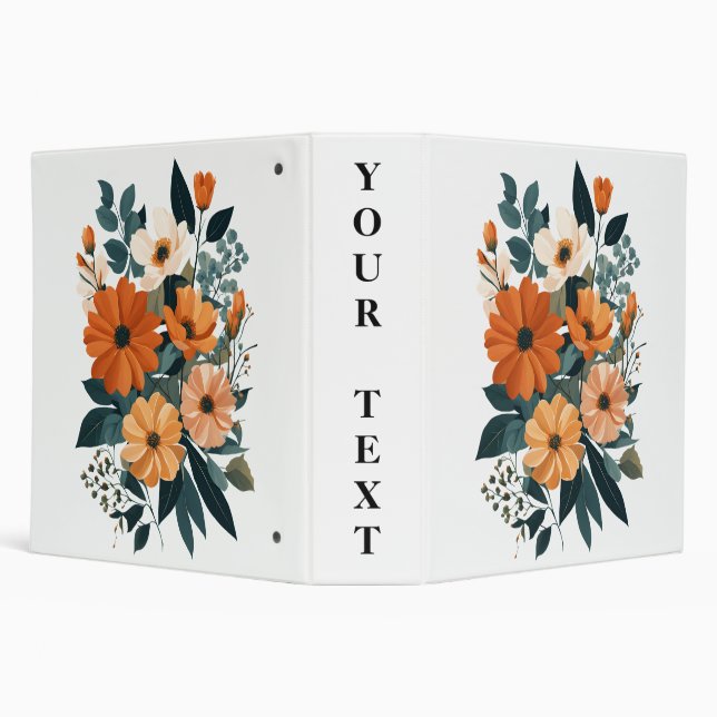 Bouquet of Autumn Flowers Binder (Background)