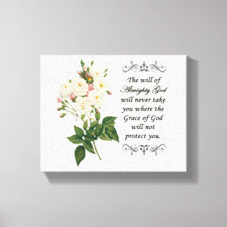 Bouquet of Beautiful White Roses Canvas Print