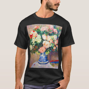 Bouquet of Chrysanthemums and a Japanese Fan T-Shirt