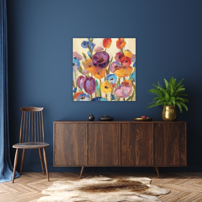 Bouquet of Colourful Flowers Canvas Print (Creator Uploaded)
