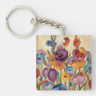 Bouquet of Colourful Flowers Keychain