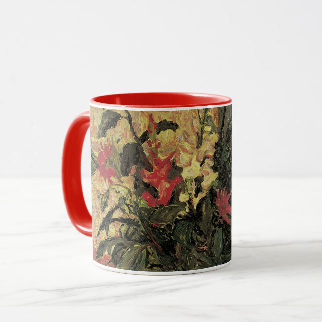 Bouquet of Flowers at Window by Maxine Maufra Mug (Front Left)