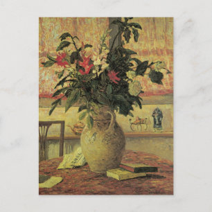 Bouquet of Flowers at Window by Maxine Maufra Postcard