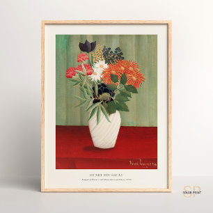 Bouquet of Flowers Henri Rousseau Primitivism Cozy Poster