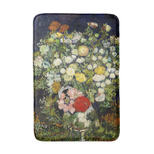 Bouquet of Flowers in a Vase by Vincent Van Gogh  Bath Mat