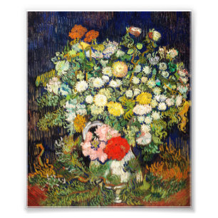 Bouquet of Flowers in a Vase by Vincent Van Gogh Photo Print