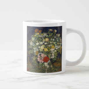 Bouquet of Flowers in a Vase Large Coffee Mug