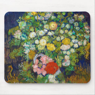 Bouquet of Flowers in a Vase, Van Gogh Mouse Pad
