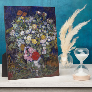 Bouquet of Flowers in a Vase   Van Gogh   Plaque