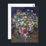 Bouquet of Flowers in a Vase | Van Gogh | Postcard<br><div class="desc">Bouquet of Flowers in a Vase is a 1890 painting by Vincent van Gogh.</div>