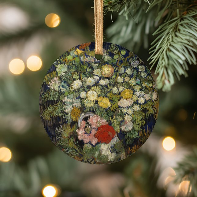 Bouquet of Flowers in a Vase | Vincent van Gogh Ceramic Ornament (Creator Uploaded)