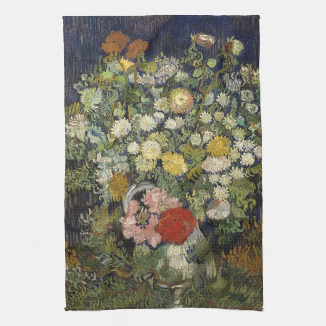 Bouquet of Flowers in a Vase | Vincent van Gogh Kitchen Towel (Vertical)