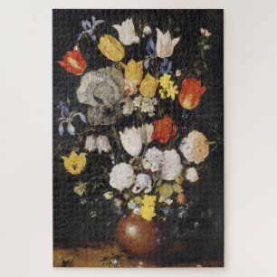 Bouquet of Flowers in an Earthenware Vase (1610) Jigsaw Puzzle
