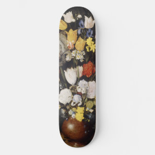Bouquet of Flowers in an Earthenware Vase (1610) Skateboard