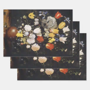 Bouquet of Flowers in an Earthenware Vase (1610) Wrapping Paper Sheet