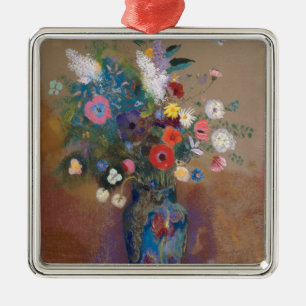 Bouquet of Flowers Metal Ornament