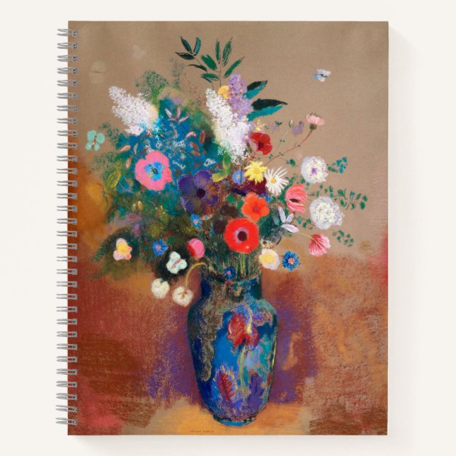 Bouquet of Flowers - Odilon Redon Notebook (Front)