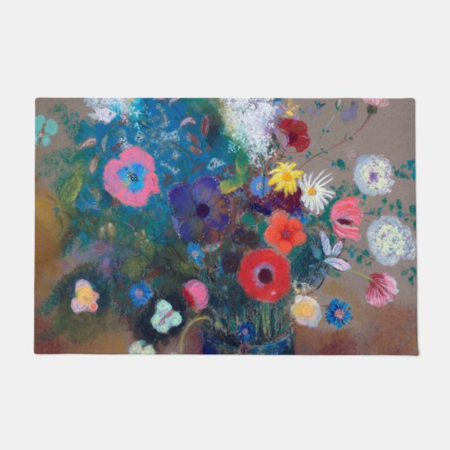 Bouquet of Flowers, Redon Doormat (Front)