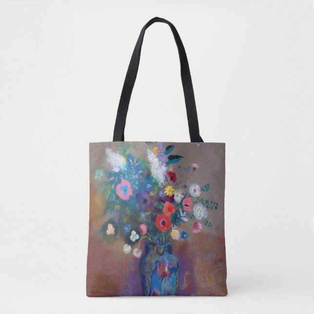 Bouquet of Flowers, Redon Tote Bag (Front)