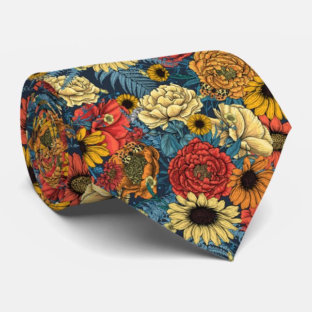 Bouquet of flowers- roses, peonies, daisies ans fe tie (Rolled)