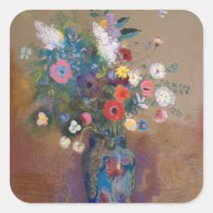 Bouquet of Flowers Square Sticker