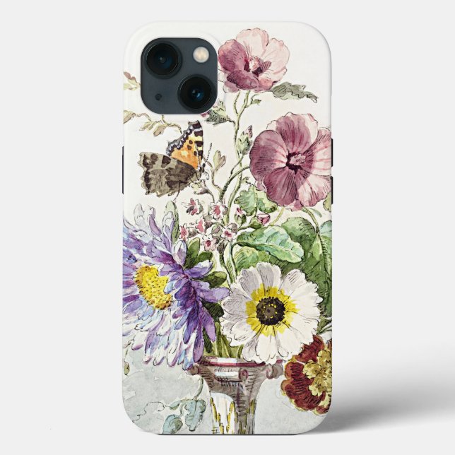 Bouquet of Flowers with a Butterfly Case-Mate iPhone Case (Back)
