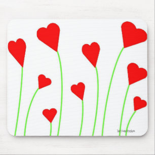 Bouquet of Hearts Mousepad