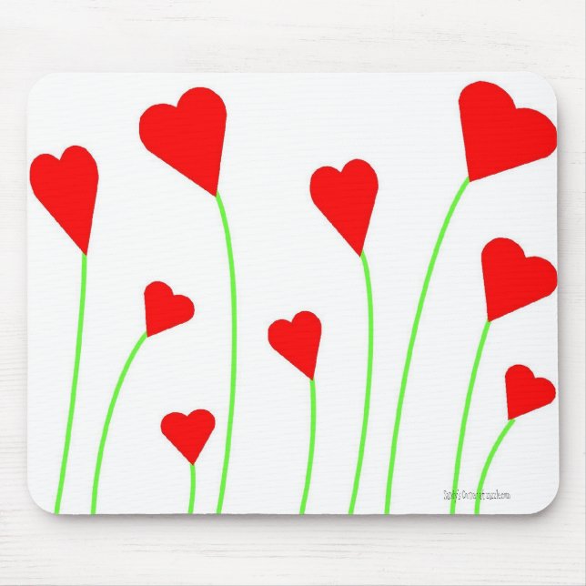 Bouquet of Hearts Mousepad (Front)