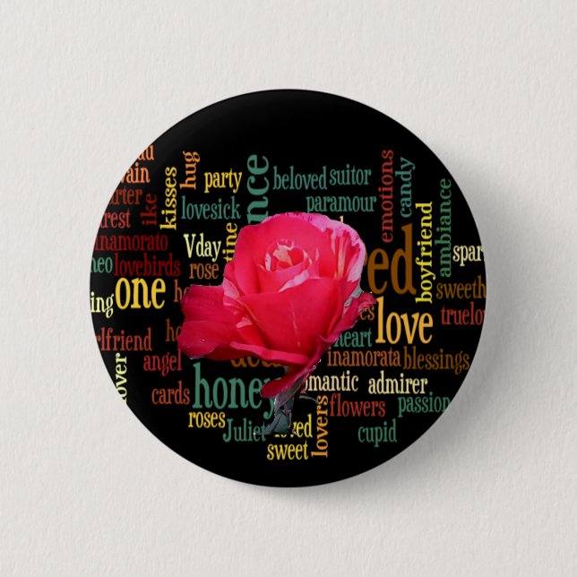 Bouquet of Love: A Heartfelt Expression 2 Inch Round Button (Front)