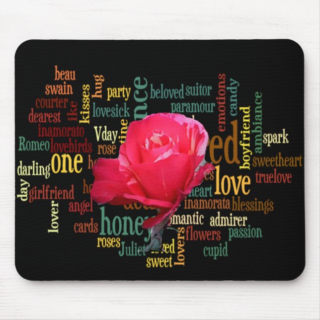 Bouquet of Love: A Heartfelt Expression Mouse Pad (Front)
