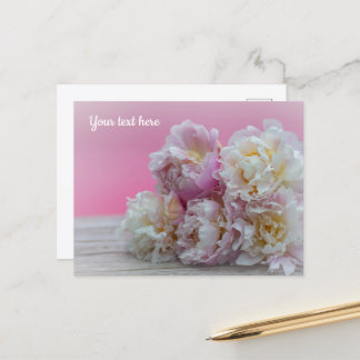 Bouquet of Pink Peonies Postcard