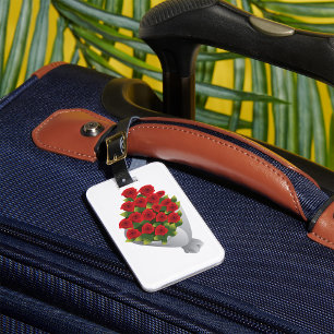 Bouquet Of Red Roses Luggage Tag