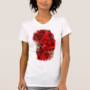 Bouquet of Red Roses Watercolor T-Shirt