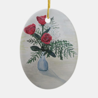 Bouquet of Roses Ceramic Ornament
