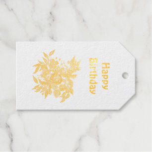 Bouquet of roses Foil Gift Tag