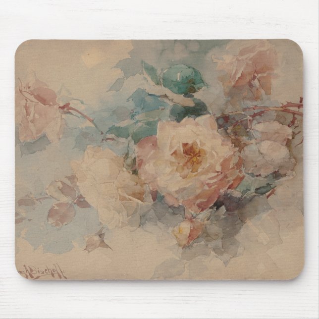 Bouquet of Roses – Franz Bischoff Mouse Pad (Front)