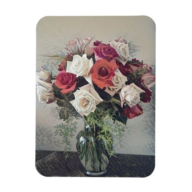 Bouquet Of Roses Magnet (Vertical)