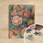 Bouquet of Roses | Renoir Jigsaw Puzzle<br><div class="desc">Bouquet of Roses | Bouquet de Roses (1900) | Original artwork by French Impressionist artist Pierre-Auguste Renoir (1841-1919). The fine art painting depicts an abstract impressionist still life of flowers in beautiful earthy pink, coral, green and brown colours. Use the design tools to add custom text or personalize the image....</div>