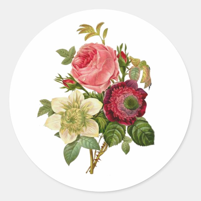 Bouquet of Roses Stickers (Front)