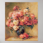 Bouquet of Roses Wall Art Deco<br><div class="desc">Bouquet of Roses by Pierre-Auguste Renoir (1841–1919) , a French artist who was a leading painter in the development of the Impressionist style. As a celebrator of beauty, and especially feminine sensuality, it has been said that "Renoir is the final representative of a tradition which runs directly from Rubens to...</div>