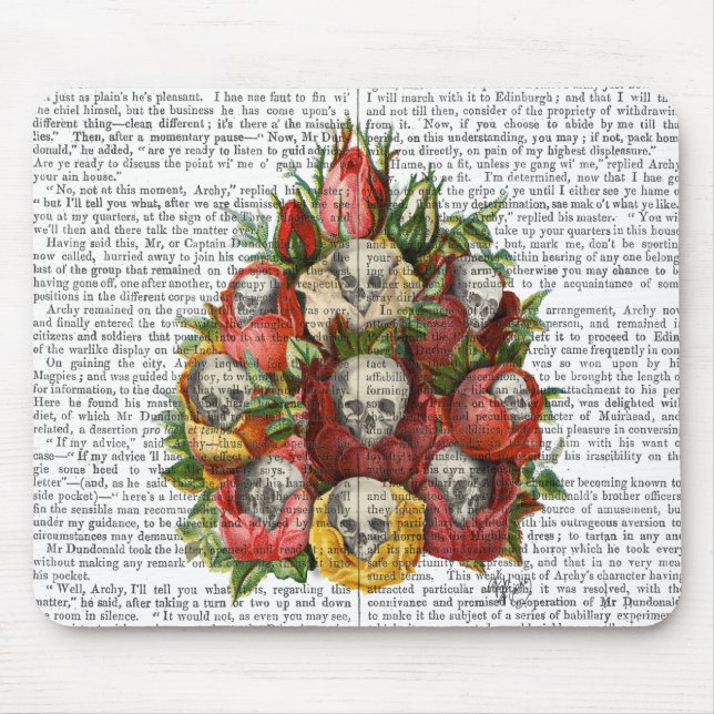 Bouquet of Skulls Mouse Pad (Front)