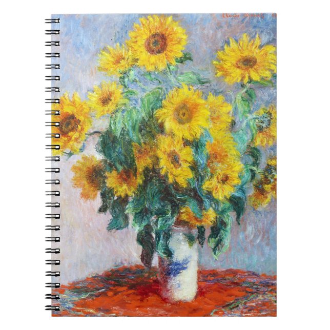 Bouquet of Sunflowers, 1880 Claude Monet Notebook (Front)